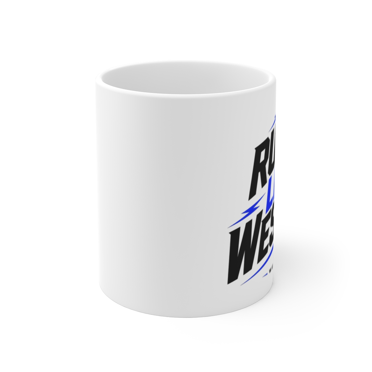WestCol "Run It Like Westcol" White Mug - alternate angle 1, merchandise