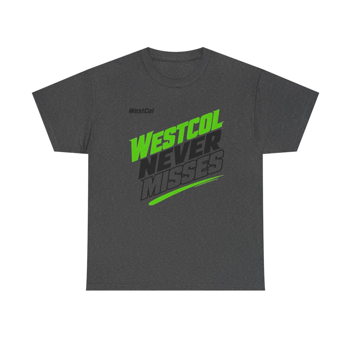WestCol "Westcol Never Misses" Unisex Tee - alternate angle 2, merchandise