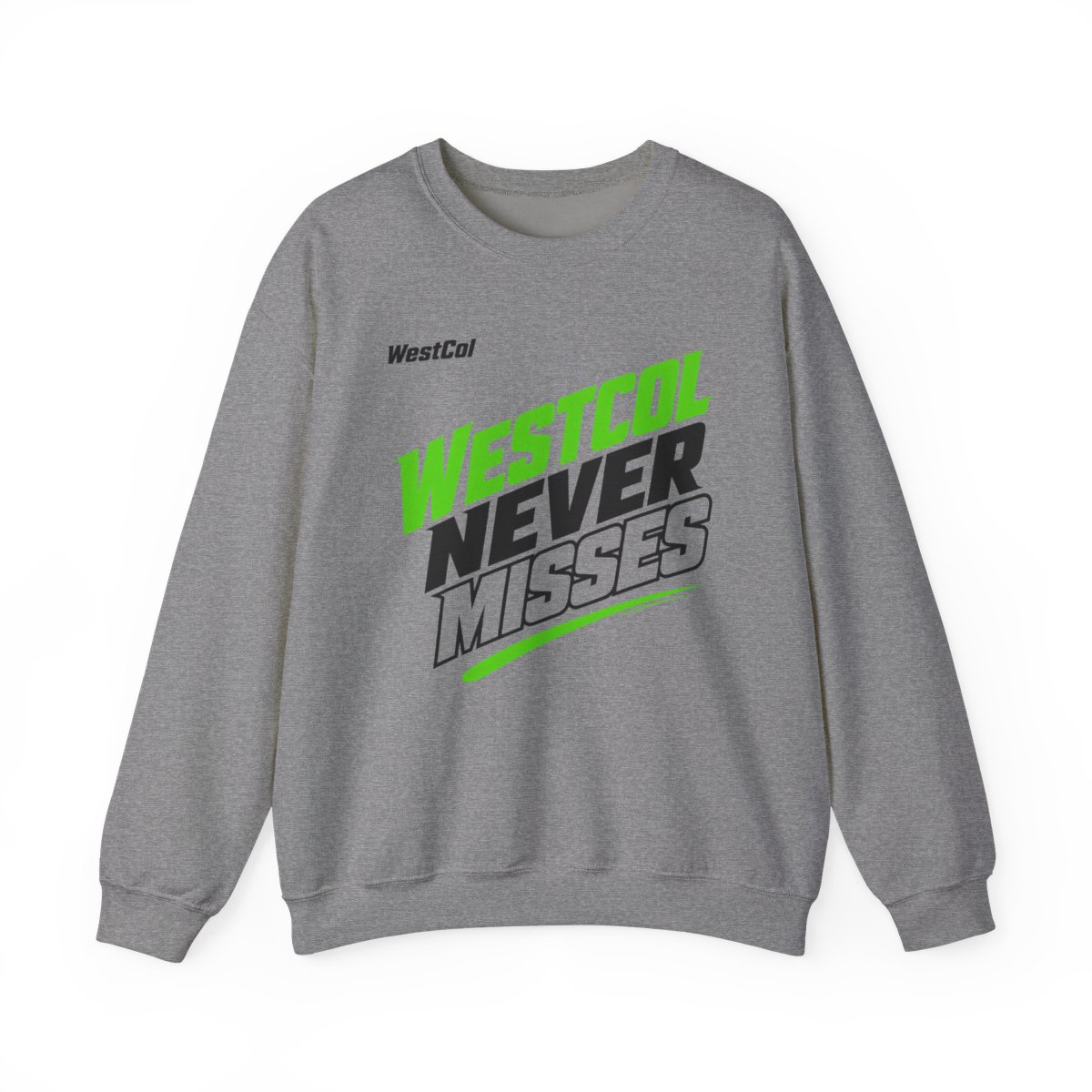 WestCol "Westcol Never Misses" Crewneck - alternate angle 2, merchandise