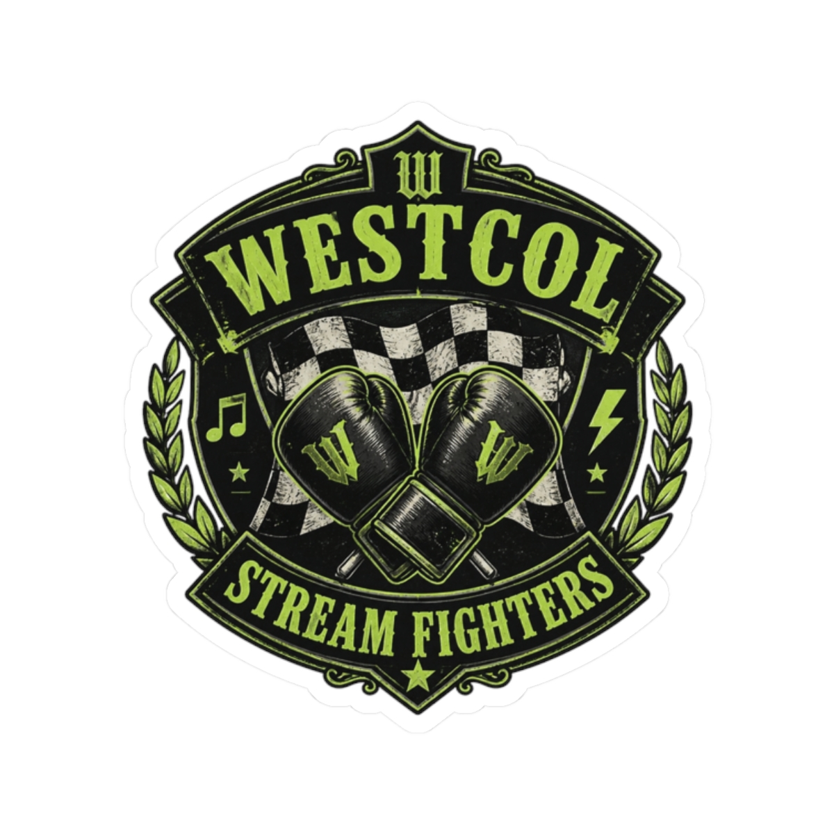 WestCol "Stream Fighters" Sticker - Official Stickers merchandise