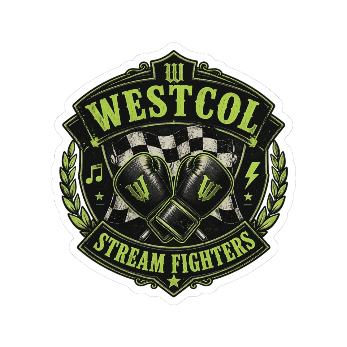 WestCol "Stream Fighters" Sticker - alternate angle 1, merchandise