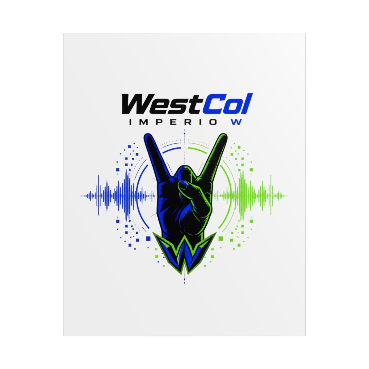 WestCol " hand gesture at the center, reminiscent of the " Poster - Official Posters & Wall Art merchandise